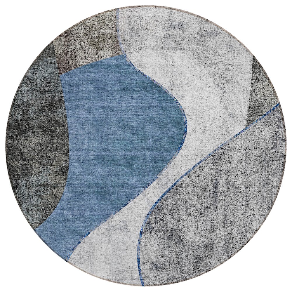 Chantille ACN633 Blue 8' x 8' Rug. Picture 1