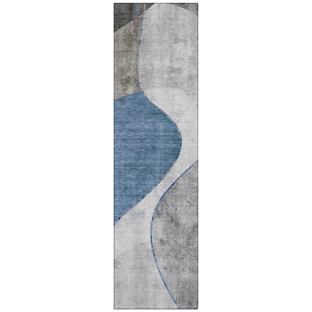 Chantille ACN633 Blue 2'3" x 7'6" Rug. Picture 1