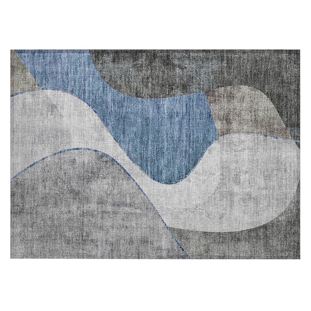 Chantille ACN633 Blue 1'8" x 2'6" Rug. Picture 1