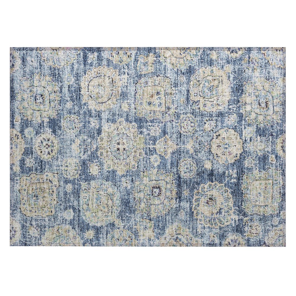 Chantille ACN634 Blue 1'8" x 2'6" Rug. Picture 1