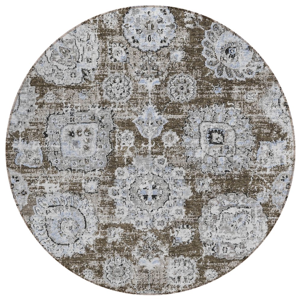 Chantille ACN634 Brown 8' x 8' Rug. Picture 1