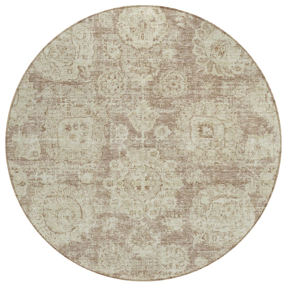 Chantille ACN634 Brown 8' x 8' Rug. Picture 1