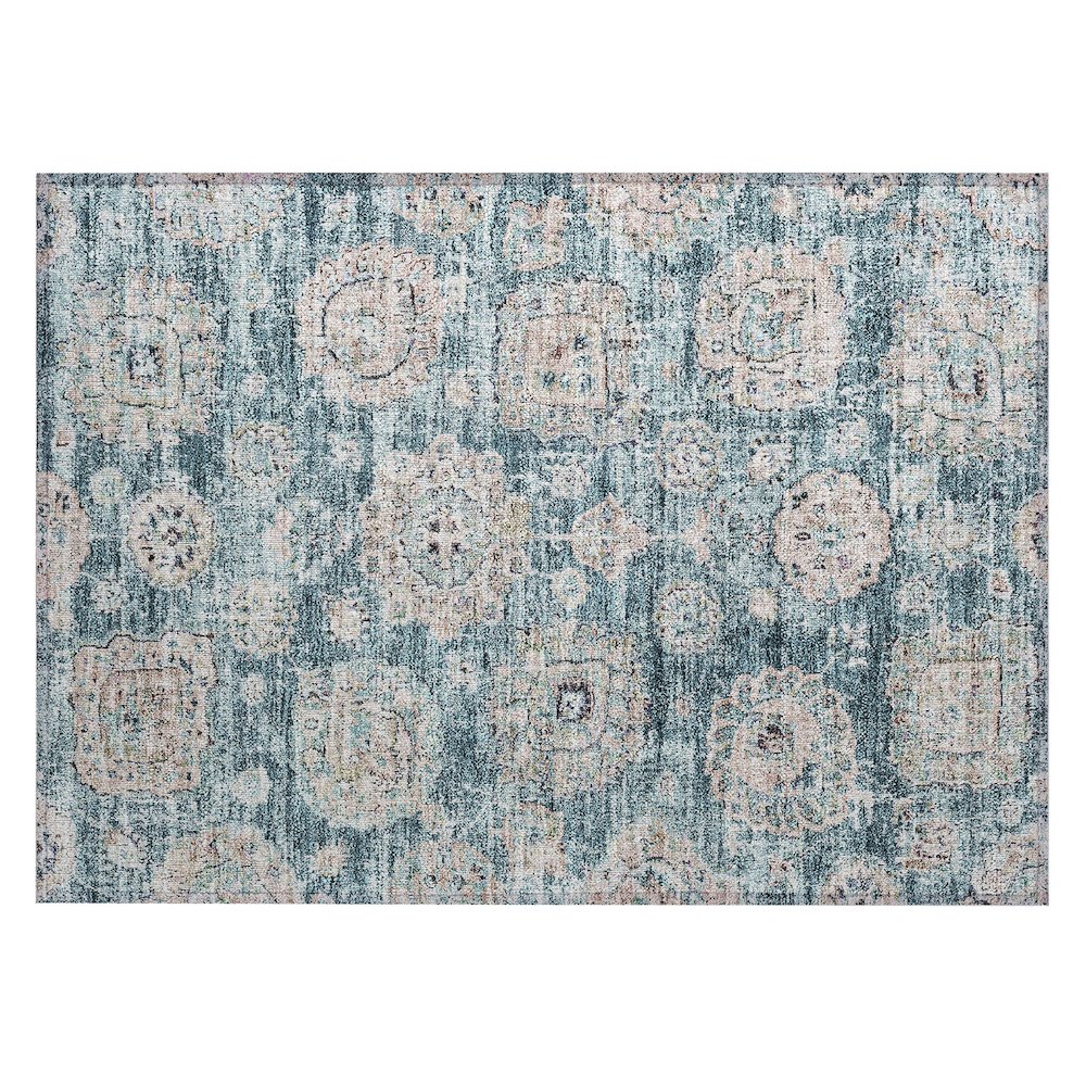 Chantille ACN634 Teal 1'8" x 2'6" Rug. Picture 1