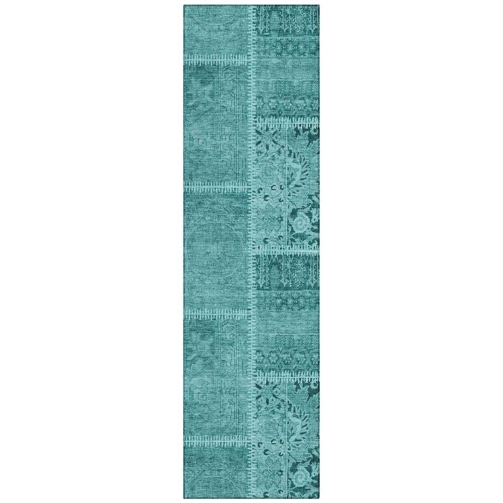 Chantille ACN635 Teal 2'3" x 7'6" Rug. Picture 1