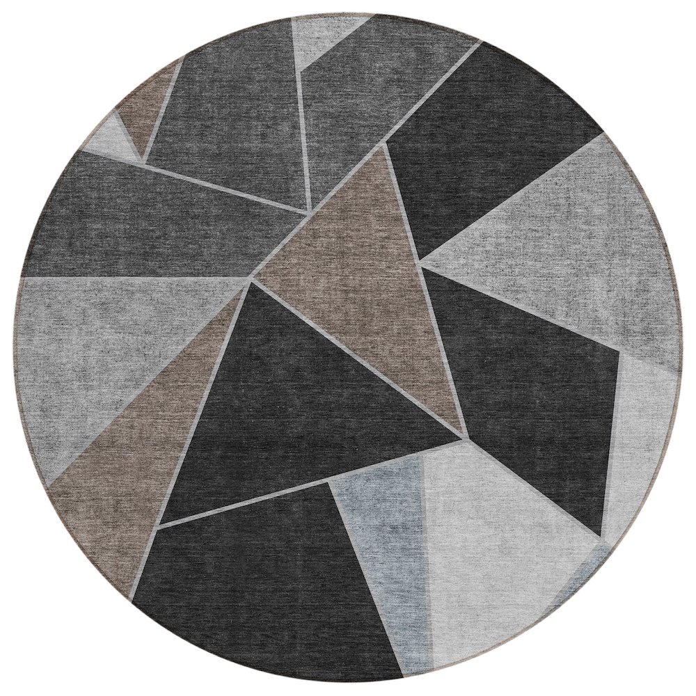 Chantille ACN636 Brown 8' x 8' Rug. Picture 1
