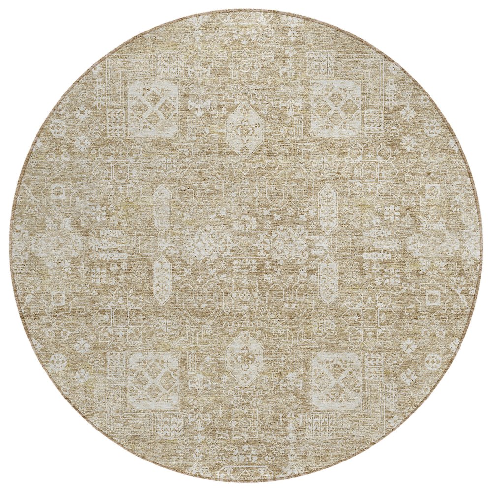 Chantille ACN637 Brown 8' x 8' Rug. Picture 1