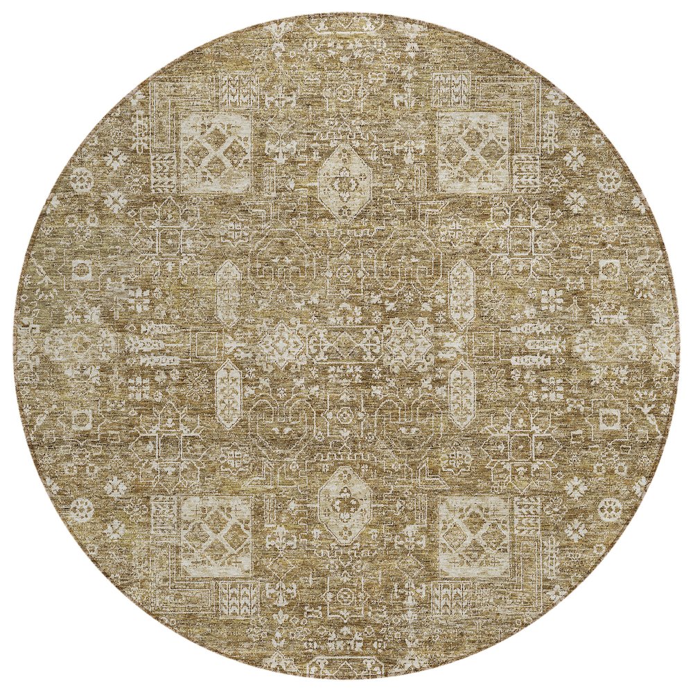 Chantille ACN637 Brown 8' x 8' Rug. Picture 1