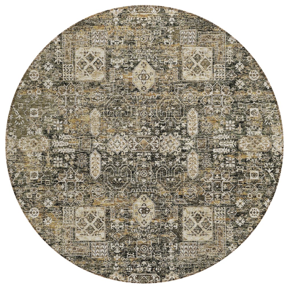 Chantille ACN637 Brown 8' x 8' Rug. Picture 1