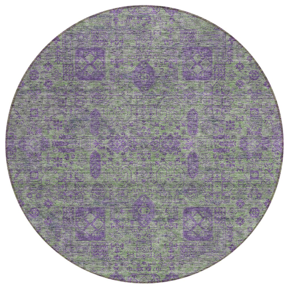 Chantille ACN637 Green 8' x 8' Rug. Picture 1
