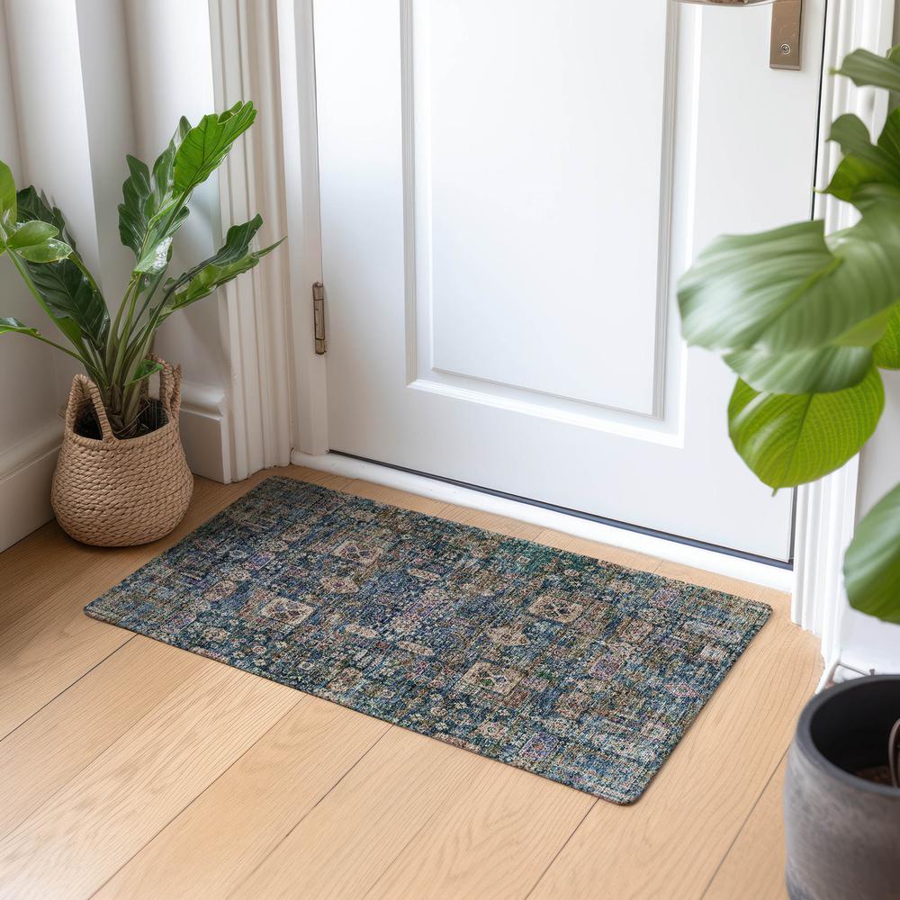 Chantille ACN637 Green 1'8" x 2'6" Rug. Picture 6
