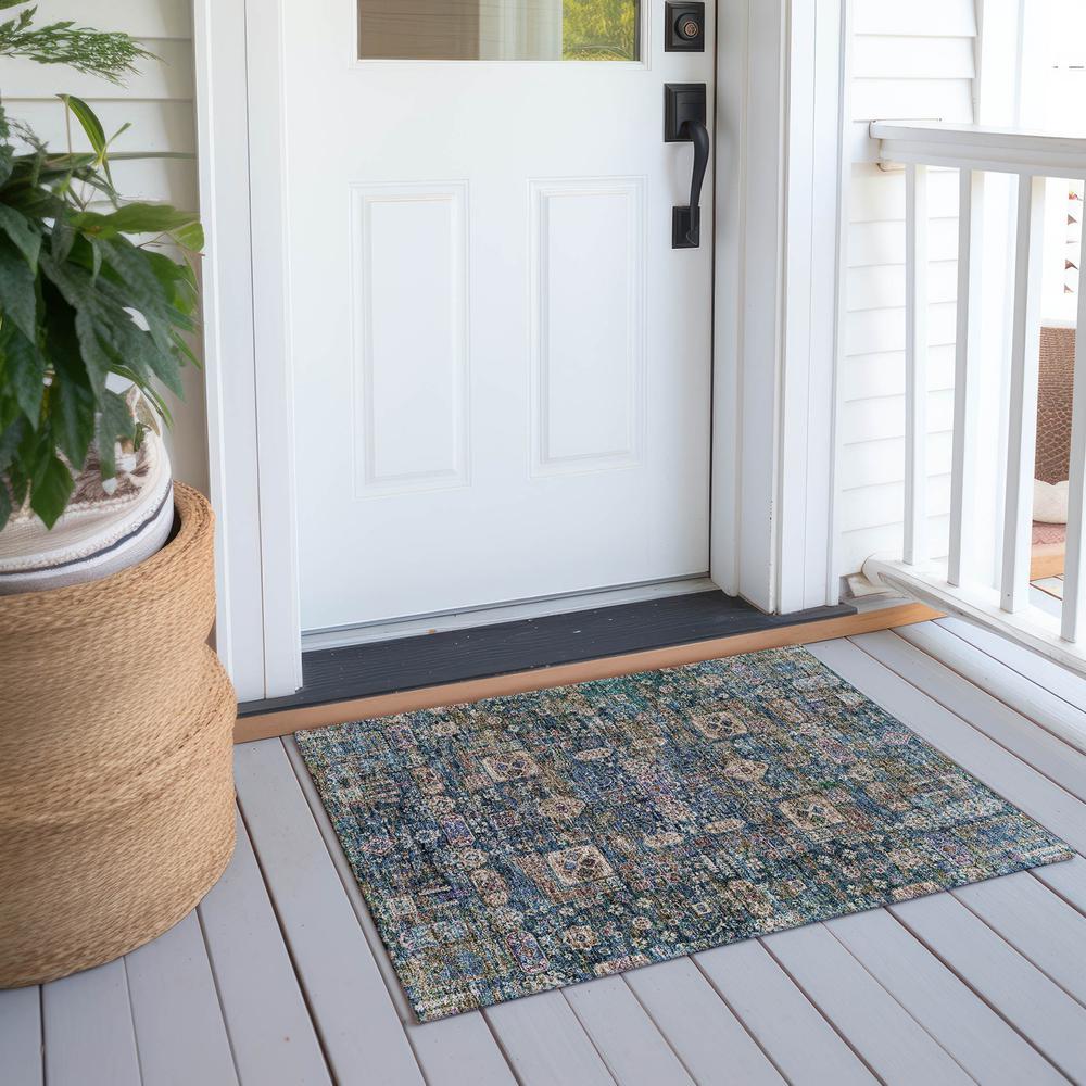 Chantille ACN637 Green 1'8" x 2'6" Rug. Picture 7