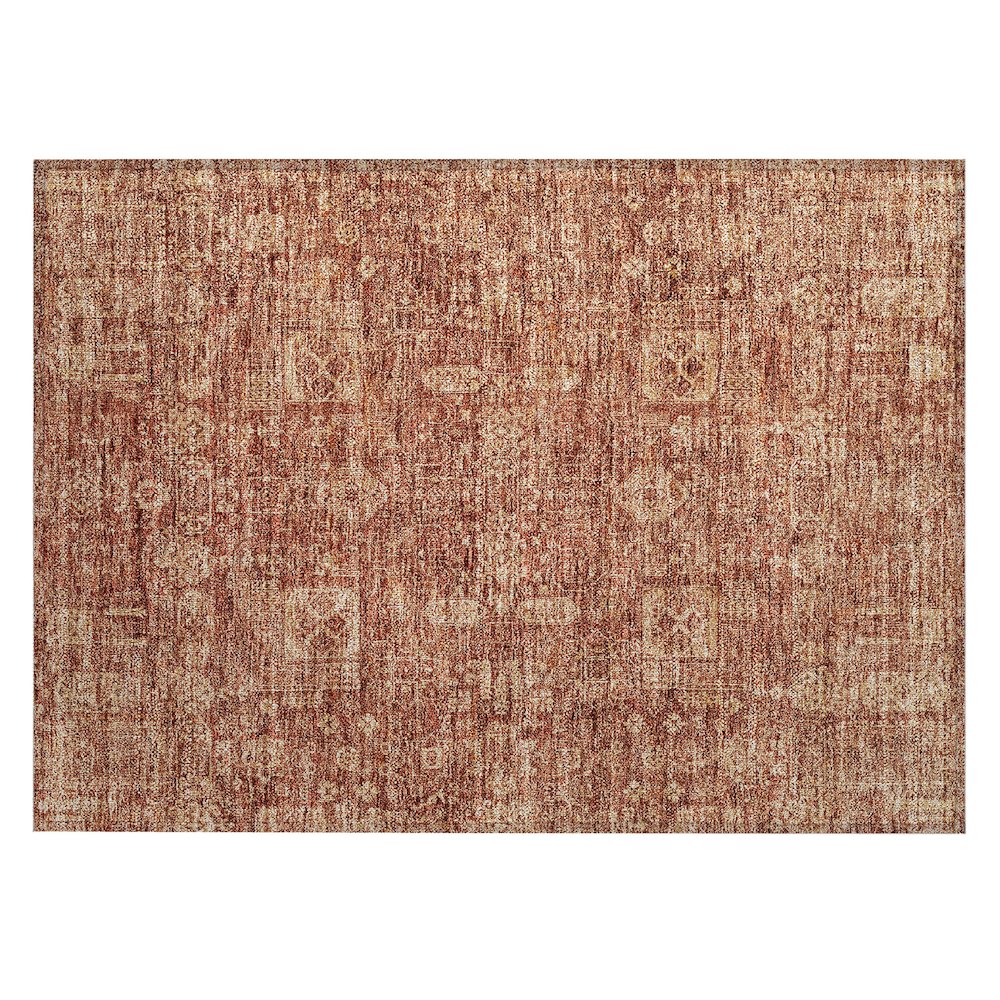 Chantille ACN637 Orange 1'8" x 2'6" Rug. Picture 1