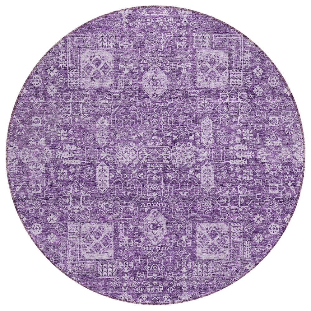 Chantille ACN637 Purple 8' x 8' Rug. Picture 1