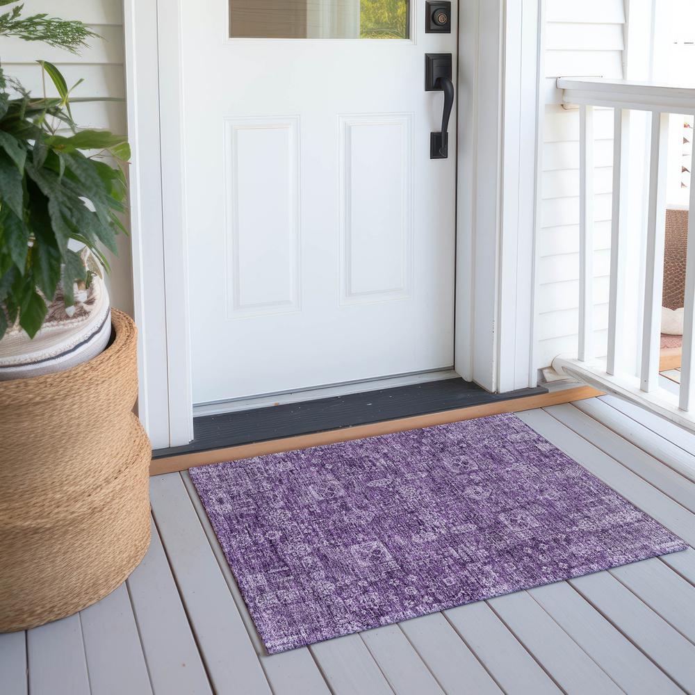 Chantille ACN637 Purple 1'8" x 2'6" Rug. Picture 7