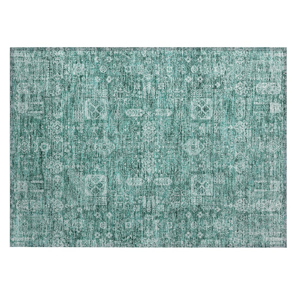 Chantille ACN637 Teal 1'8" x 2'6" Rug. Picture 1