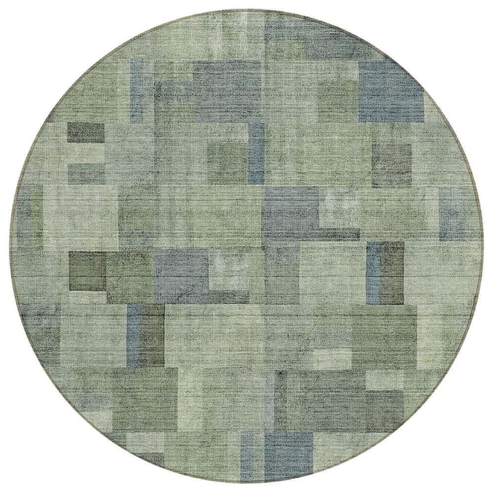 Chantille ACN639 Green 8' x 8' Rug. Picture 1