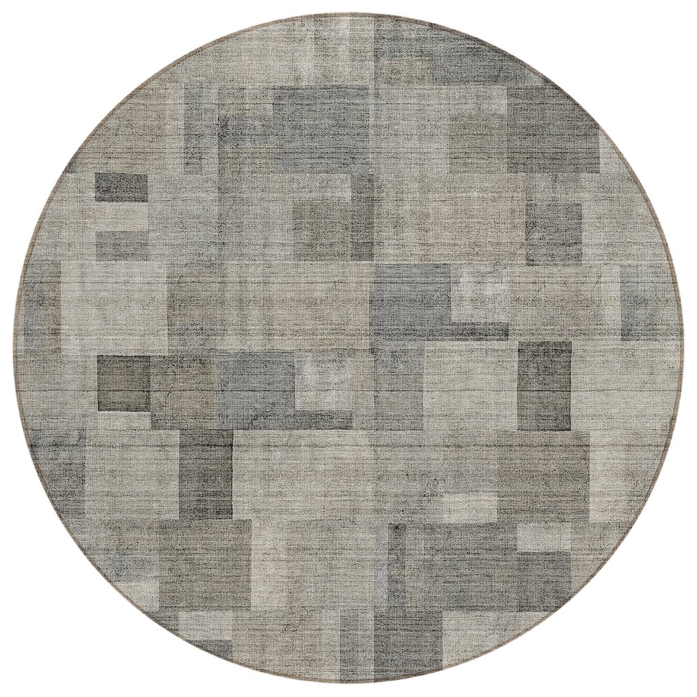 Chantille ACN639 Brown 8' x 8' Rug. Picture 1