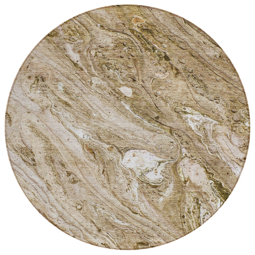 Chantille ACN640 Brown 8' x 8' Rug. Picture 1