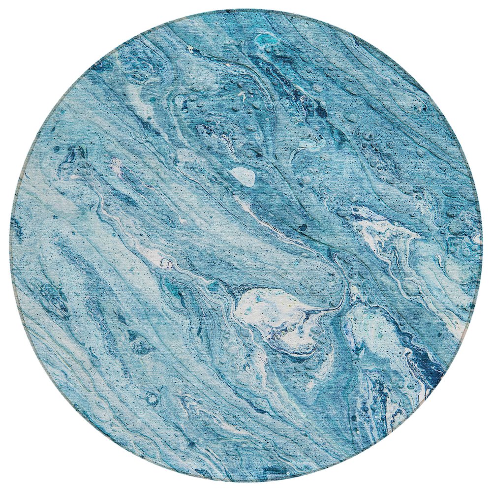 Chantille ACN640 Blue 8' x 8' Rug. Picture 1
