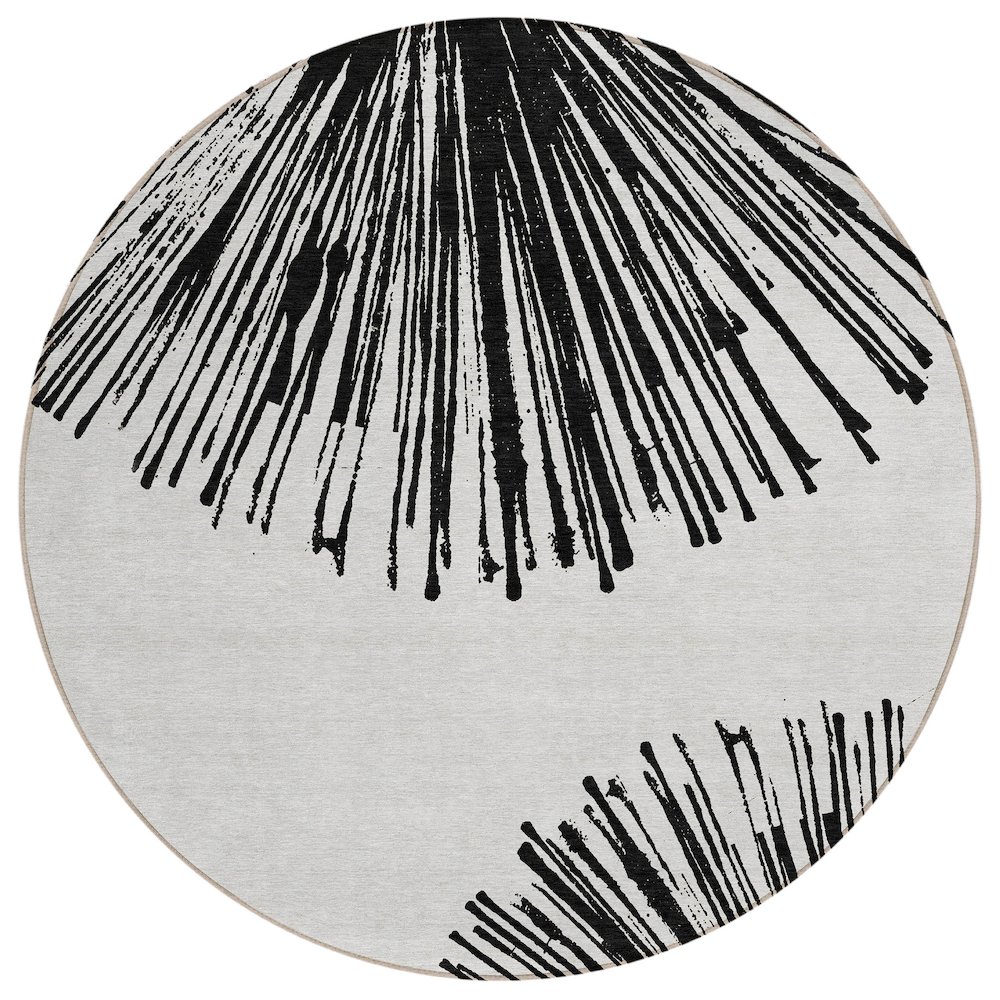 Chantille ACN642 Black 8' x 8' Rug. Picture 1