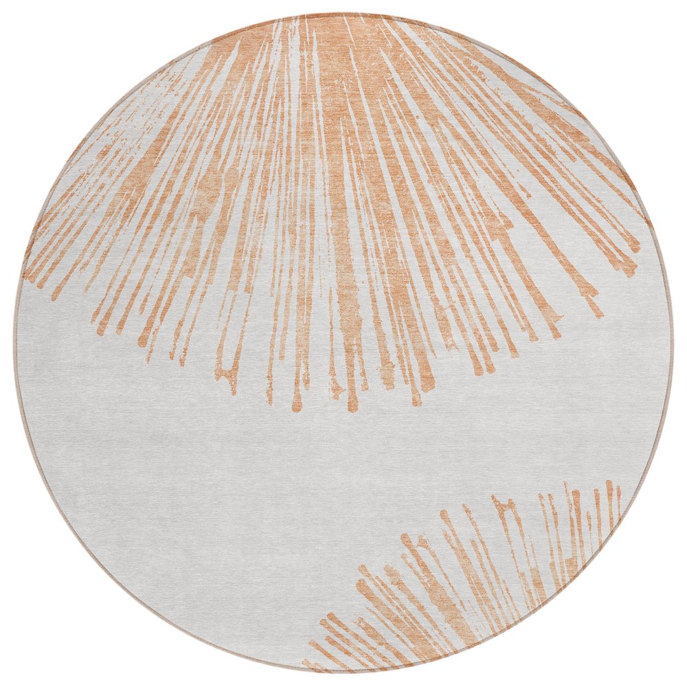 Chantille ACN642 Orange 8' x 8' Rug. Picture 1