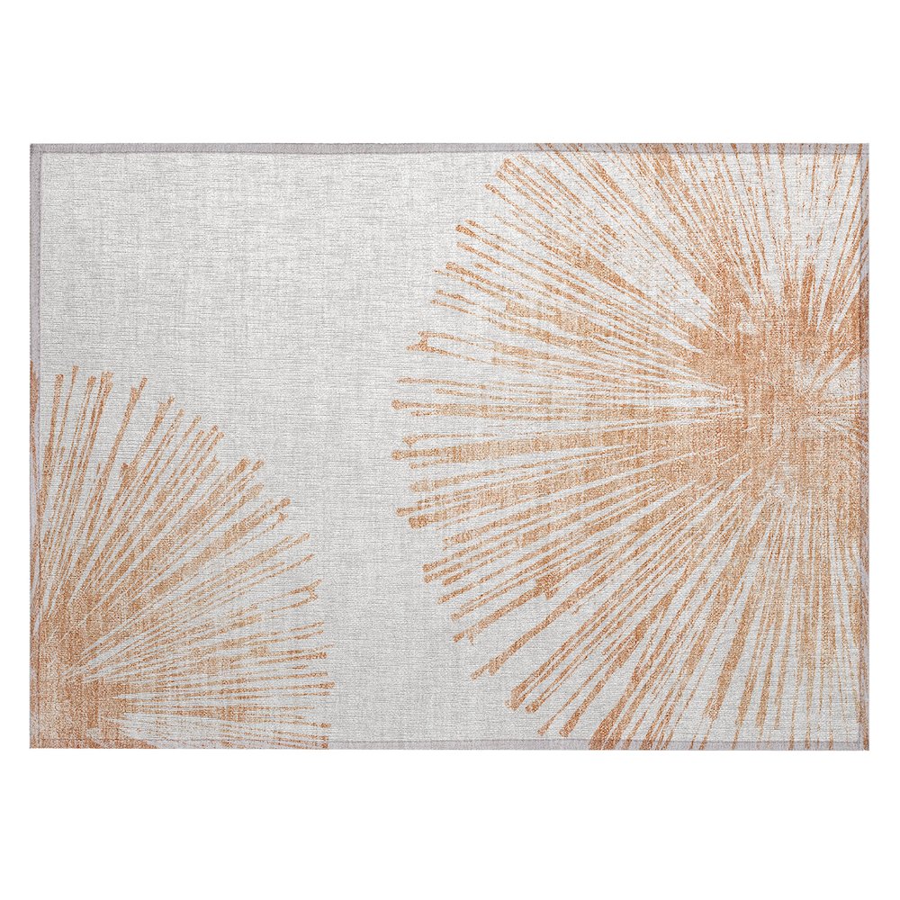 Chantille ACN642 Orange 1'8" x 2'6" Rug. Picture 1