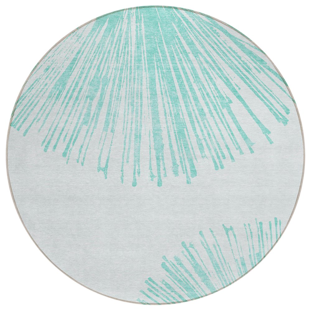 Chantille ACN642 Teal 8' x 8' Rug. Picture 1