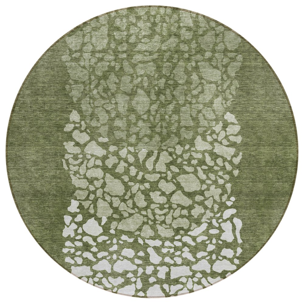 Chantille ACN643 Green 8' x 8' Rug. Picture 1