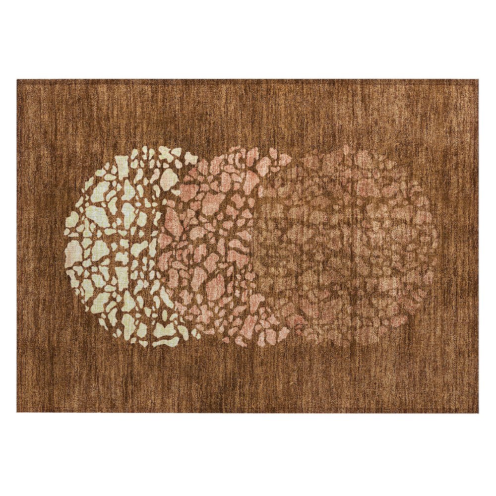 Chantille ACN643 Orange 1'8" x 2'6" Rug. Picture 1