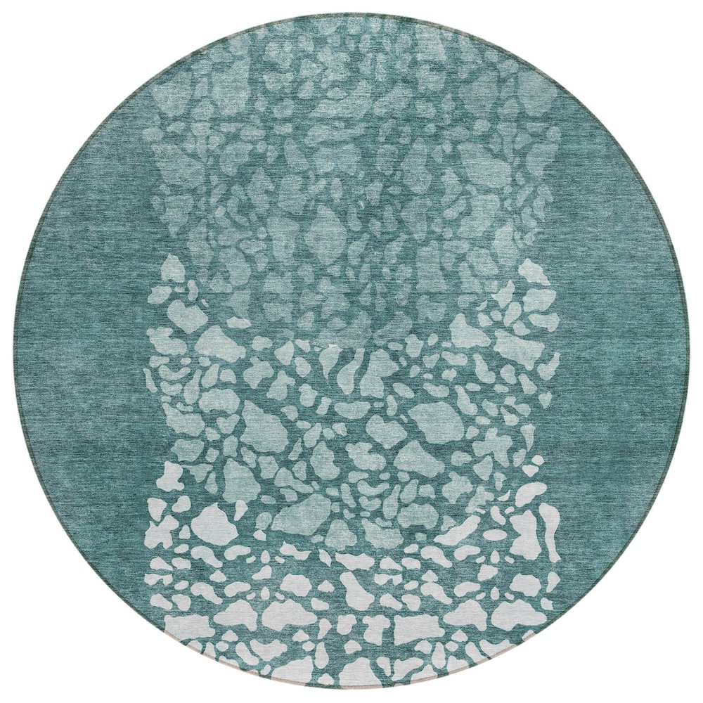 Chantille ACN643 Teal 8' x 8' Rug. Picture 1