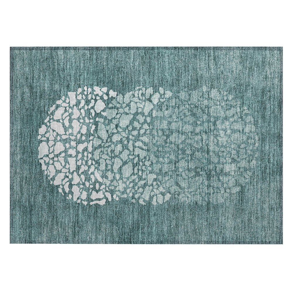 Chantille ACN643 Teal 1'8" x 2'6" Rug. Picture 1