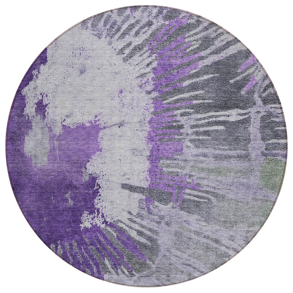 Chantille ACN645 Purple 8' x 8' Rug. Picture 1