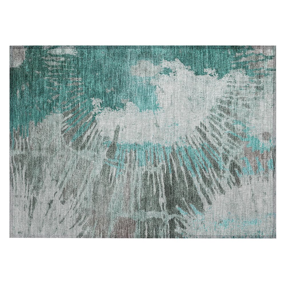 Chantille ACN645 Teal 1'8" x 2'6" Rug. Picture 1