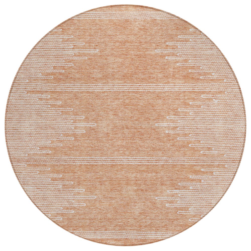 Chantille ACN647 Orange 8' x 8' Rug. Picture 1