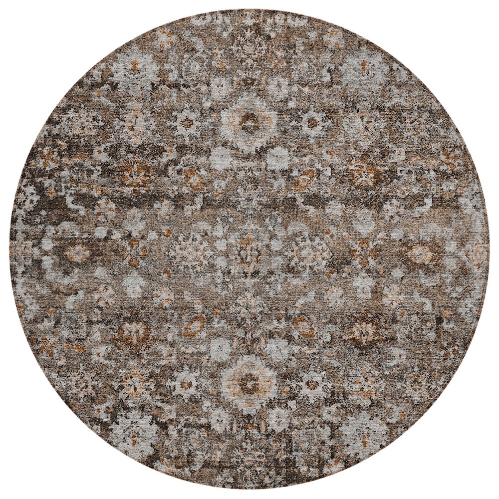 Chantille ACN651 Brown 8' x 8' Rug. Picture 1