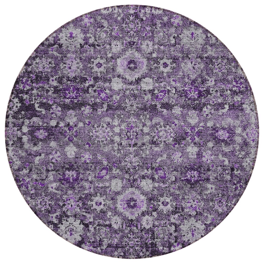 Chantille ACN651 Purple 8' x 8' Rug. Picture 1