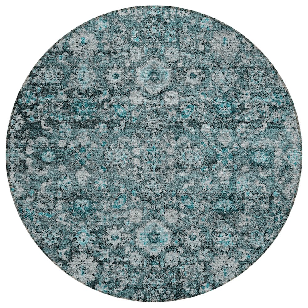 Chantille ACN651 Teal 8' x 8' Rug. Picture 1