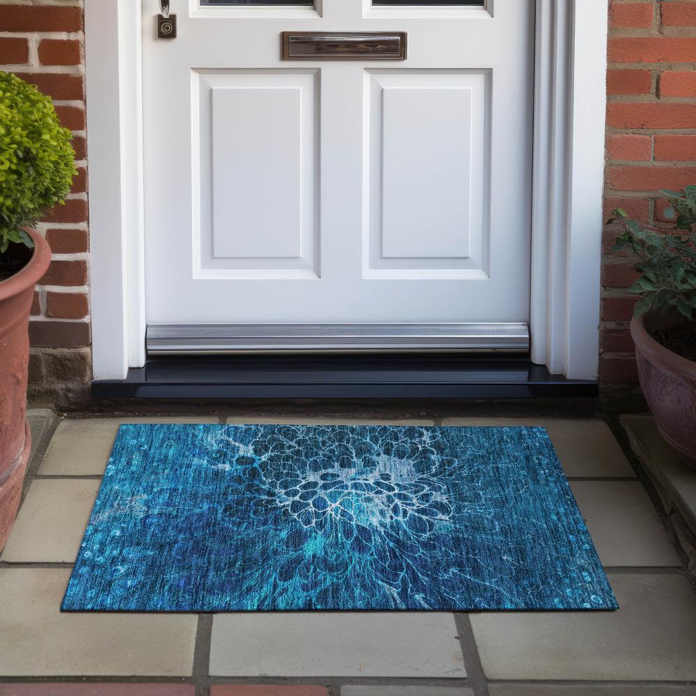 Chantille ACN652 Blue 1'8" x 2'6" Rug. Picture 8