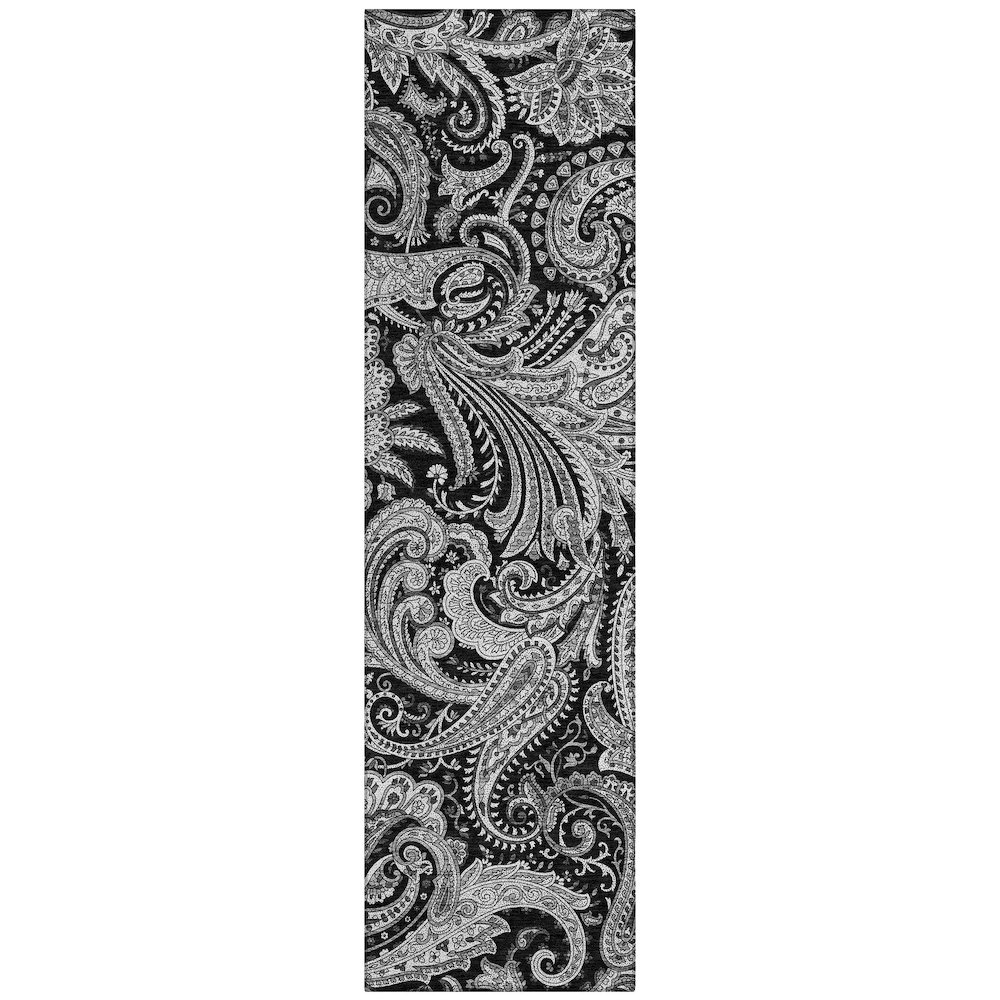 Chantille ACN654 Black 2'3" x 7'6" Rug. Picture 1