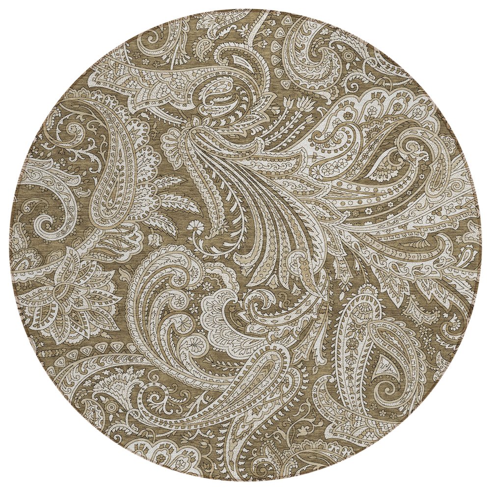 Chantille ACN654 Brown 8' x 8' Rug. Picture 1