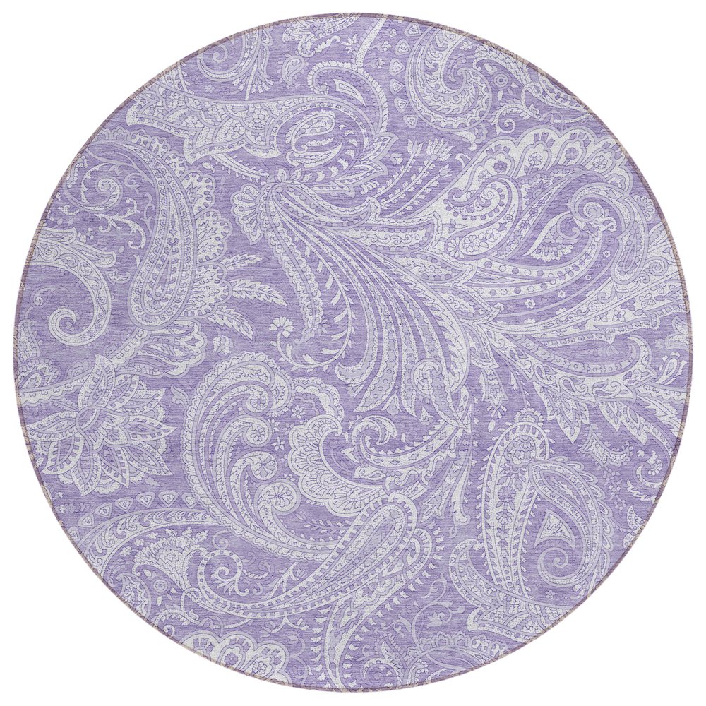 Chantille ACN654 Purple 8' x 8' Rug. Picture 1