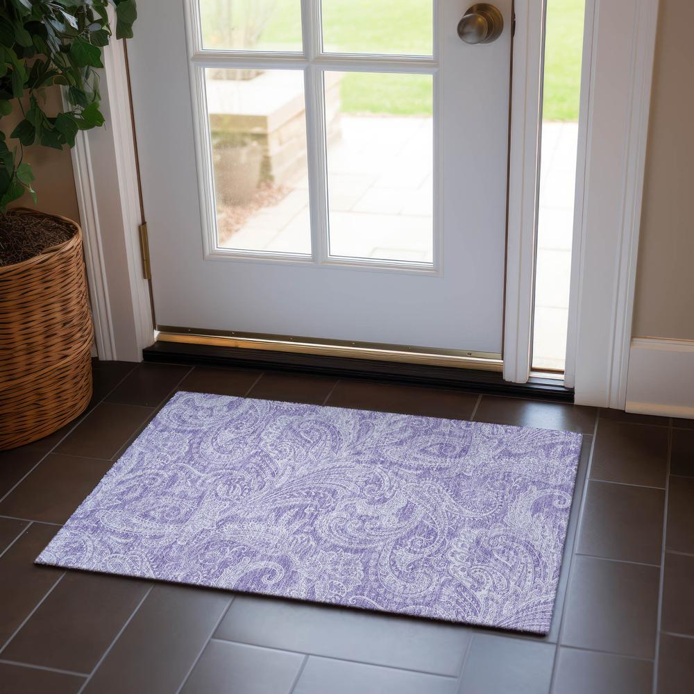 Chantille ACN654 Purple 1'8" x 2'6" Rug. Picture 6