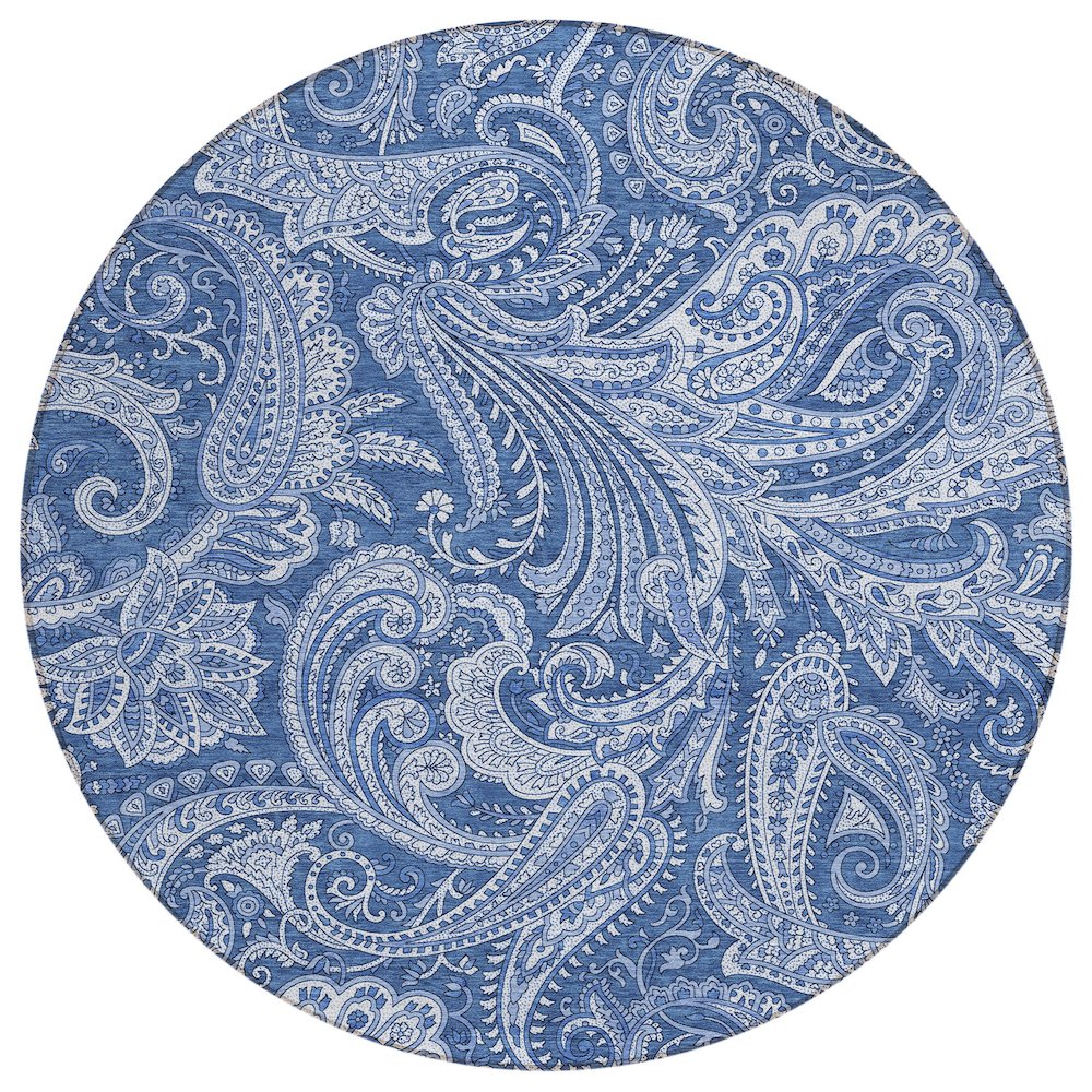 Chantille ACN654 Blue 8' x 8' Rug. Picture 1