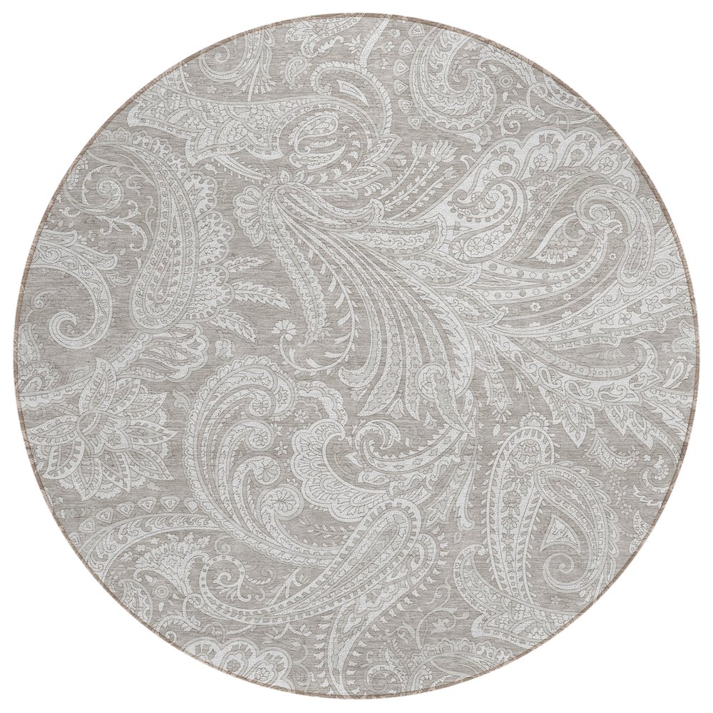 Chantille ACN654 Brown 8' x 8' Rug. Picture 1