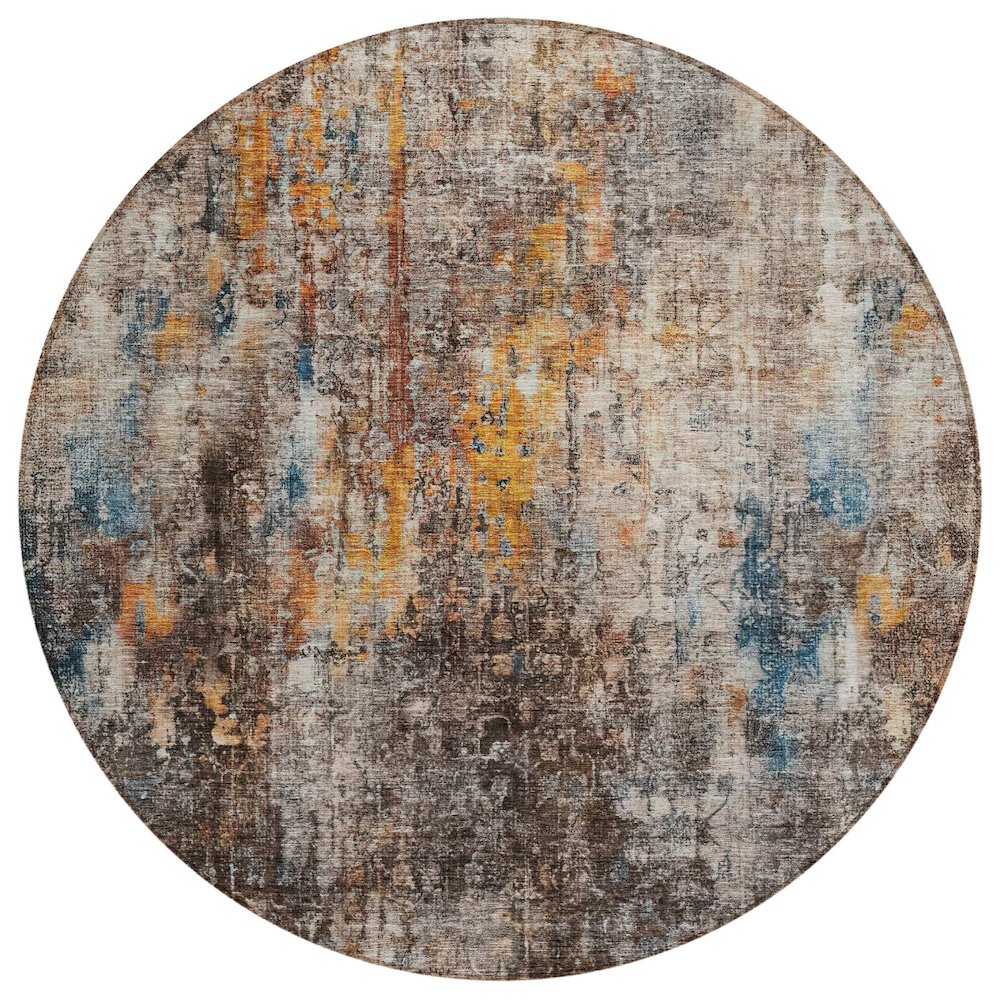 Chantille ACN655 Brown 8' x 8' Rug. Picture 1