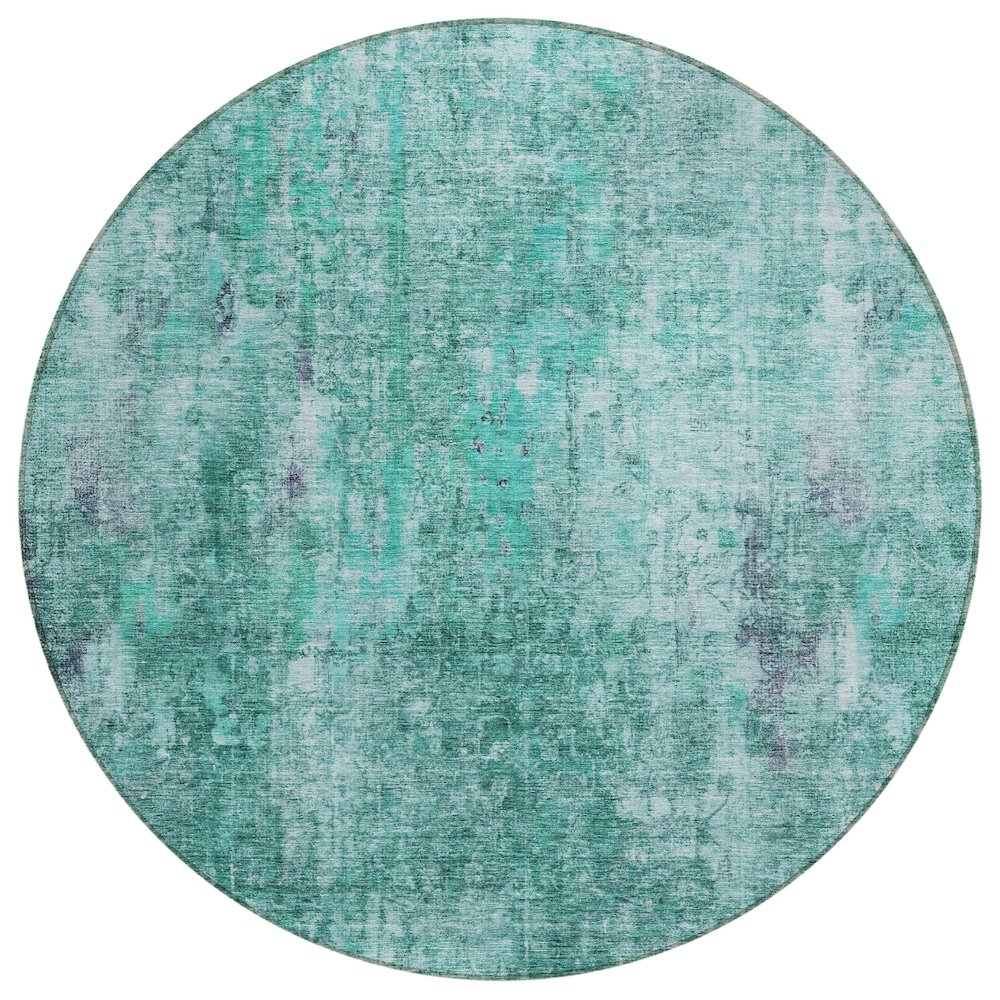 Chantille ACN655 Teal 8' x 8' Rug. Picture 1
