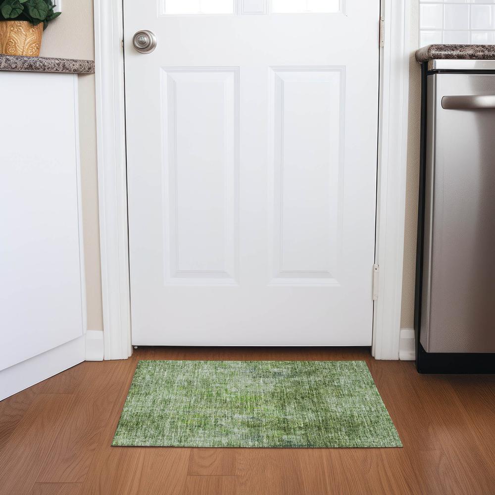 Chantille ACN656 Green 1'8" x 2'6" Rug. Picture 6