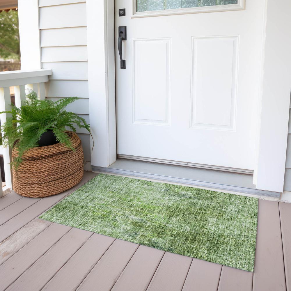 Chantille ACN656 Green 1'8" x 2'6" Rug. Picture 7
