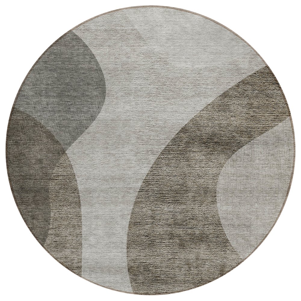 Chantille ACN657 Brown 8' x 8' Rug. Picture 1