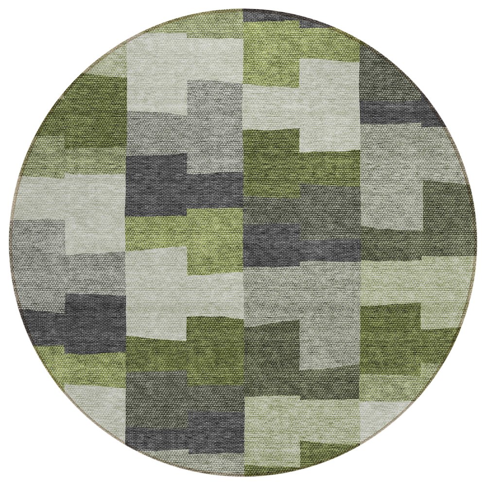 Chantille ACN659 Green 8' x 8' Rug. Picture 1